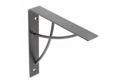 Plankdrager NEO, 18 x 18 cm, matzwart 1208965240 - Set van 4