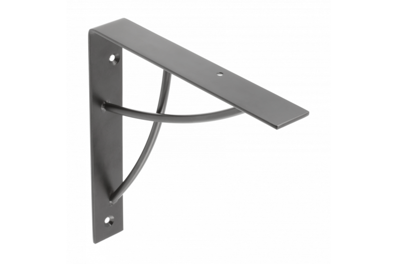 Plankdrager NEO, 18 x 18 cm, matzwart 1208965240 - Set van 4