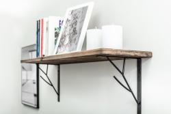 Plankdrager TREE, 20 x 17 cm, matzwart 1208965260 - Set van 4