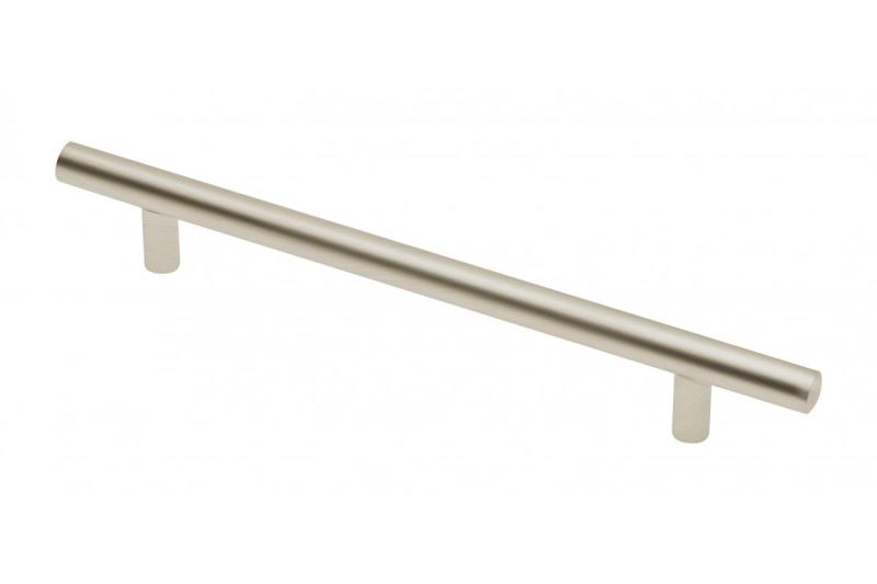 Stalen leuninggreep, l=156 mm, c=96 mm, geborsteld staal, 1208965327 - Set van 9