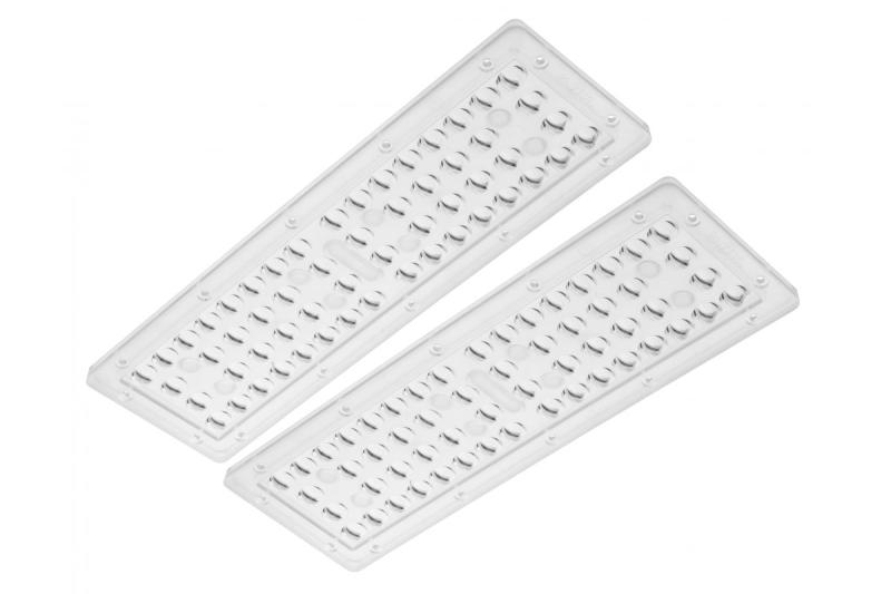 Lens voor LED-highbay TEKSAS, stralingshoek 90° x 90°, 1208965379 - Set van 2