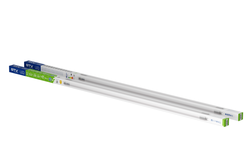 HL LED T8-fluorescentielamp 18 W, AC 220-240 V, 120 cm, 2150 lm, 157 mA, 4000 K, voedingsadapters, 220°, 1208965382 - Set van 3