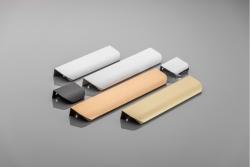 Aluminium handle HEXA C=96 mm light brushed gold