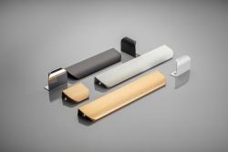 Aluminium handle HEXA C=96 mm light brushed gold