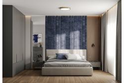 Aluminium handle HEXA C=96 mm light brushed gold