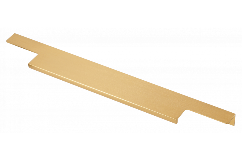 Aluminium handgreep LIND C = 256/596/18 mm, geborsteld goud 1208965610 - Set van 3