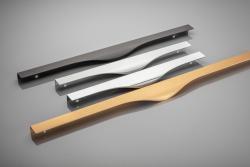 Aluminium handle PICADO C=256/596/18mm brushed gold