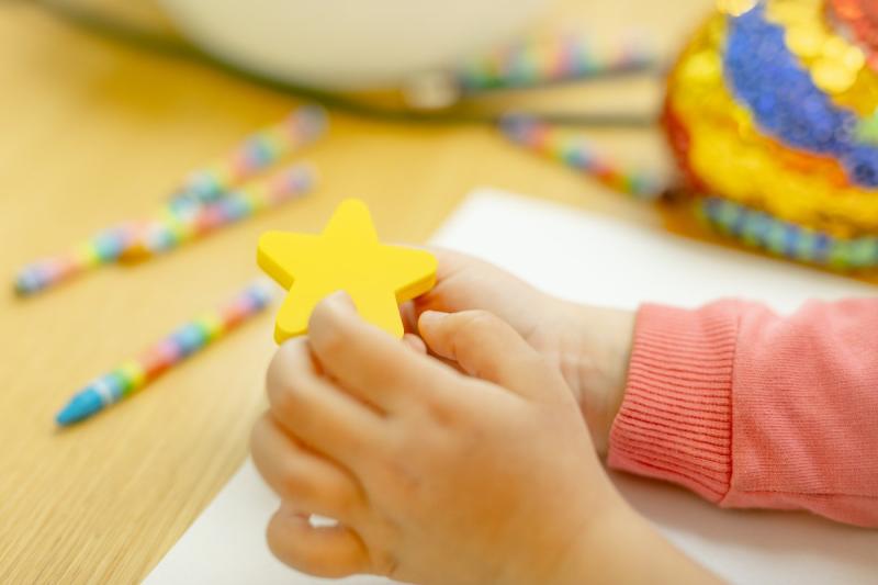 Rubberen handgreep Star geel 1208965690 - Set van 9