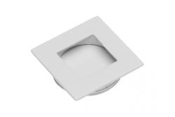 Maniglia a filo quadrata bianca Zamak B226 1208965714 - Set di 7