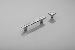 Zamak gomb 02C l=jednopunktowymm króm 1208965724 - Készlet 3