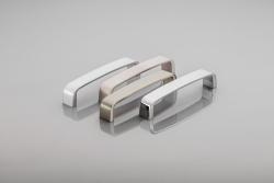 Zamak handle G133 C=128mm chrome 1208965744 - Set of 5