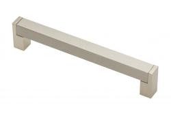 Zamak handle 334 C=160mm brushed steel 1208965757 - Set of 4