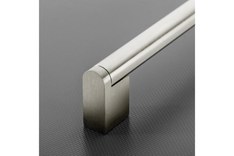 Zamak-handgreep 336 C=128 mm geborsteld staal 1208965765 - Set van 5