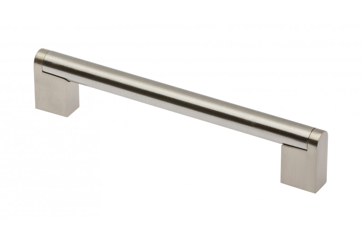 Λαβή Zamak 336 C=160mm από βουρτσισμένο ατσάλι 1208965766 - Σετ 4