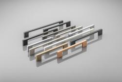 Zamak handle 819 C=96mm black