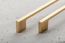 819 zamak handle, C - 128 mm, brass 1208965813 - Set of 5