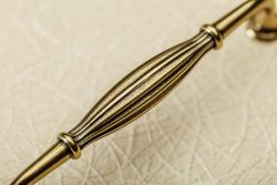 Zamak handle ABIATE C=128mm antique brass 1208965857 - Set of 6