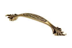 Zamak handle ADRIN C=96mm antique brass 1208965859 - Set of 8