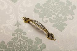 Zamak handle ADRIN C=96mm antique brass 1208965859 - Set of 8