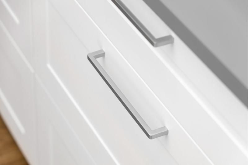 Zamak-handgreep BAGIO C=160 mm aluminium 1208965889 - Set van 4