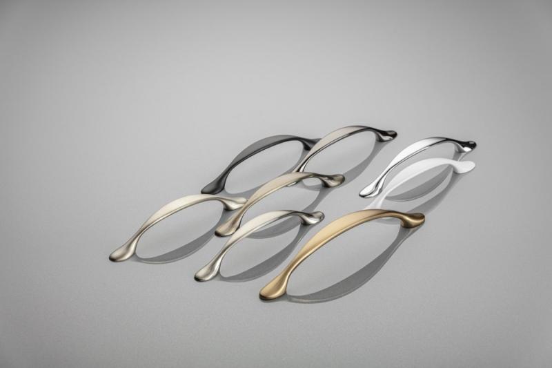 Zamak-handgreep CAMAIO C=128 mm satijn 1208965923 - Set van 6