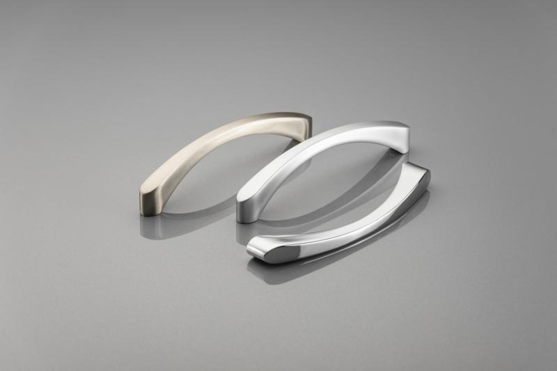 Handgreep  Shape art CLEO C=128 mm aluminium 1208965967 - Set van 4