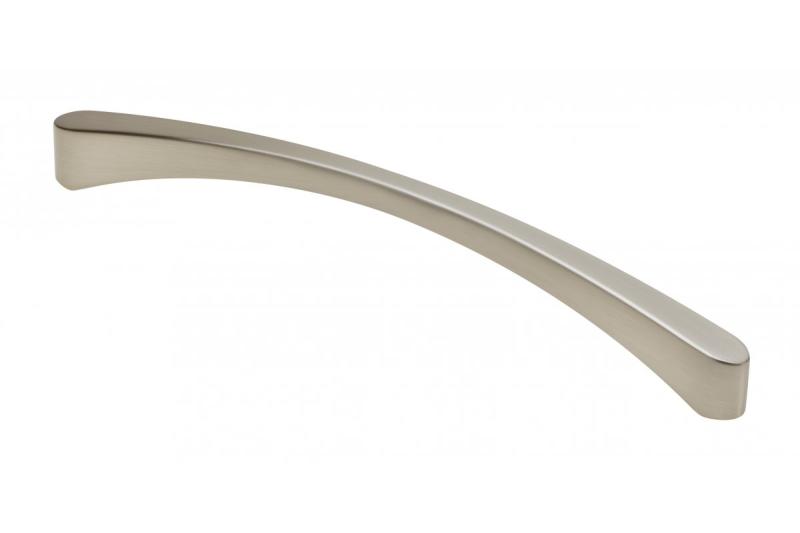 Zamak-handgreep Shape art CLEO C=192 mm geborsteld staal 1208965974 - Set van 2