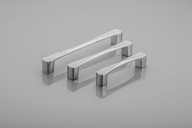 Zamak-handgreep COMO C=128 mm, verchroomd 1208965976 - Set van 6