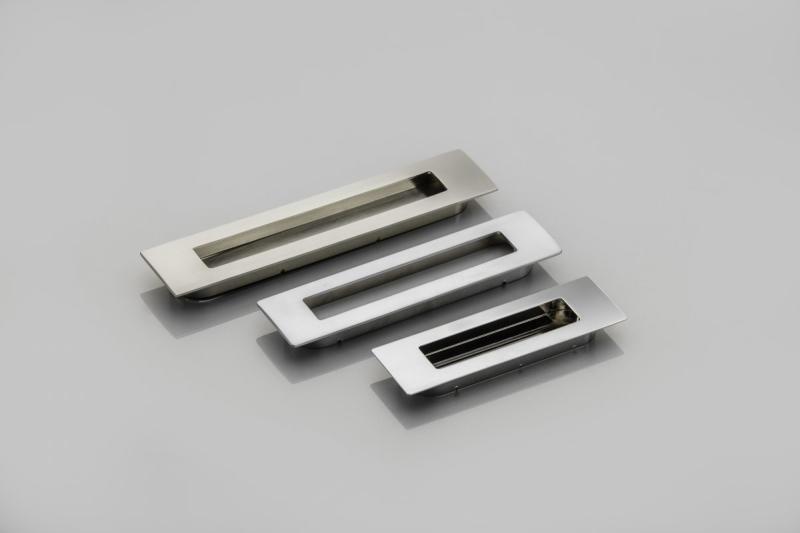 Zamak-handgreep E6 C=128 mm aluminium 1208965985 - Set van 3