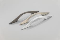 Zamak fogantyú EAST C=128 mm, inox 1208965991 - Készlet 4