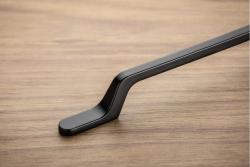 Zamak handle FLAVIO C=160 mm black matt