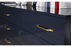 Zamak handle FLAVIO C=160 mm black matt