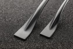 Zamak handle FLOW C = 128 mm black matt