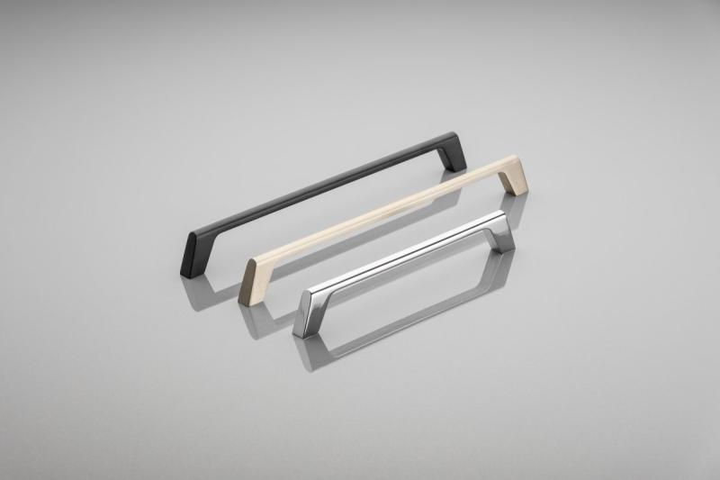 Zamak-handgreep G2 C=160 mm, geborsteld staal 1208966081 - Set van 5