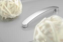 Zamak fogantyú GENUA C=128mm alumínium 1208966088 - Készlet 6