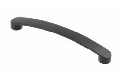 Zamak fogantyú GENOA, hossza 160 mm, matt fekete 1208966093 - Készlet 5