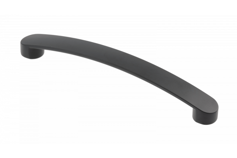 Zamak-handgreep GENOA, lengte 160 mm, matzwart 1208966093 - Set van 5