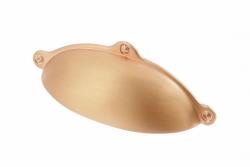 MARSALA zamak handle, C=64mm, copper 1208966105 - Set of 9