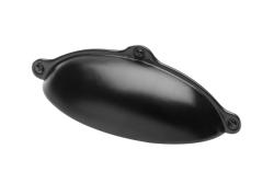 Zamak handle MARSALA C=64mm black mat 1208966107 - Set of 8