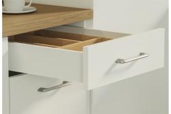 Zamak handle MILANO C=128 inox