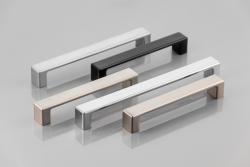 Zamak fogantyú MODENA, C= 128 mm, alumínium 1208966117 - Készlet 3