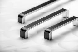 Zamak handle MONA C=256 mm chrome/black