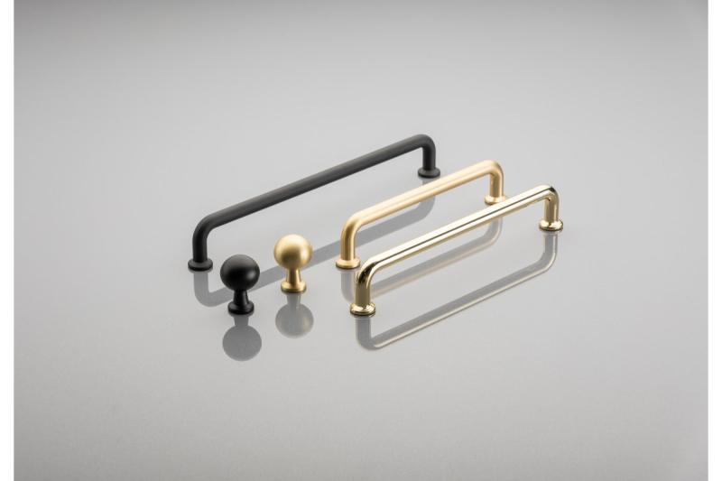 Zamak-handgreep NORD C = 160 mm, matzwart 1208966149 - Set van 6