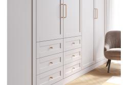 NORD zamak handle, C=192 mm, gold, brushed