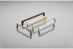 OCTAVIO zamak handle, C=128 mm, inox - brushed steel