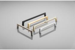 Zamak handle OCTAVIO C = 160 mm shiny gold