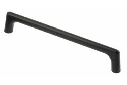 OCTAVIO zamak handle, C=160 mm, black matt 1208966168 - Set of 6
