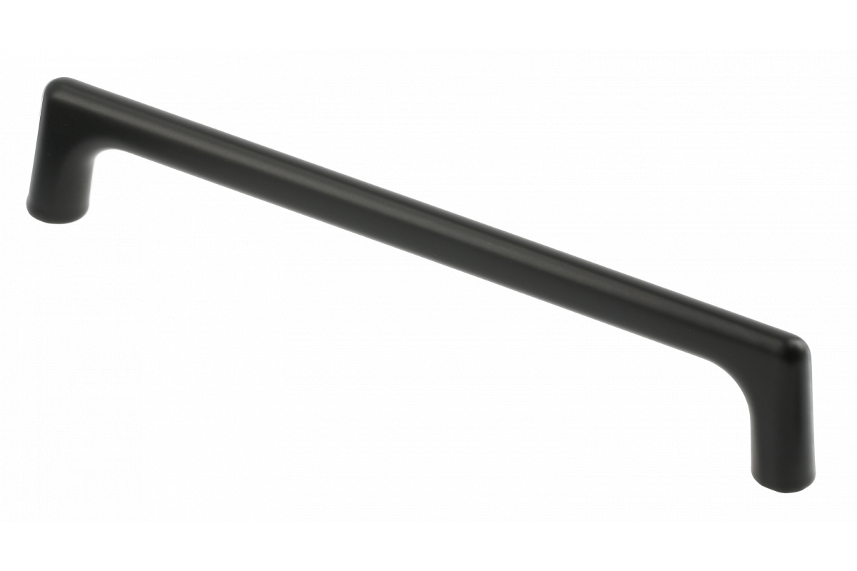 OCTAVIO zamak handle, C=192 mm, black matt 1208966173 - Set of 5