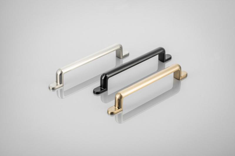 Zamak-handgreep OTTO C = 160 mm champagne 1208966181 - Set van 3