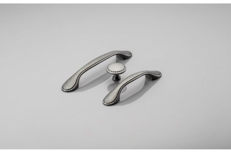 Zamak-handgreep PALERMO  C=128 mm antiek zilver 1208966182 - Set van 5